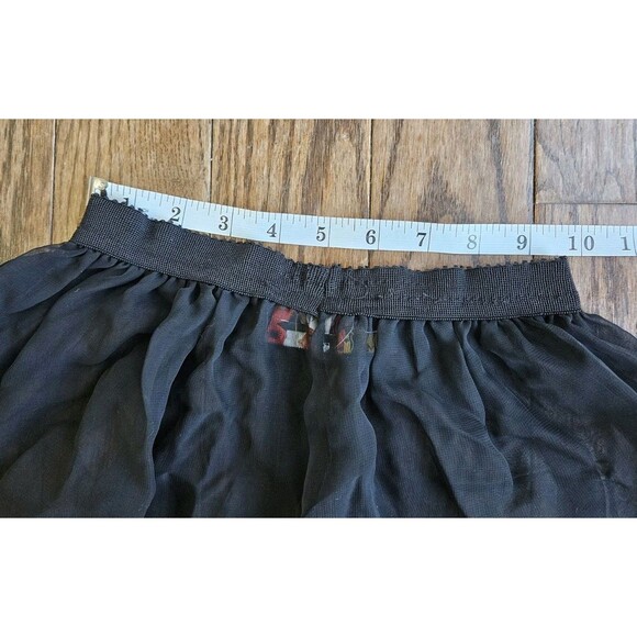 TRIPP NYC Vintage Y2K Womens Sheer Tulle Pants Size S Black Wide Leg Goth Punk - Picture 6 of 10